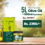 Jivo Pomace Olive Oil 5L and Jivo Desi Ghee 500 ml